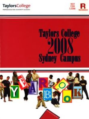 cover image of Taylors College Sydney Campus Yearbook 2008